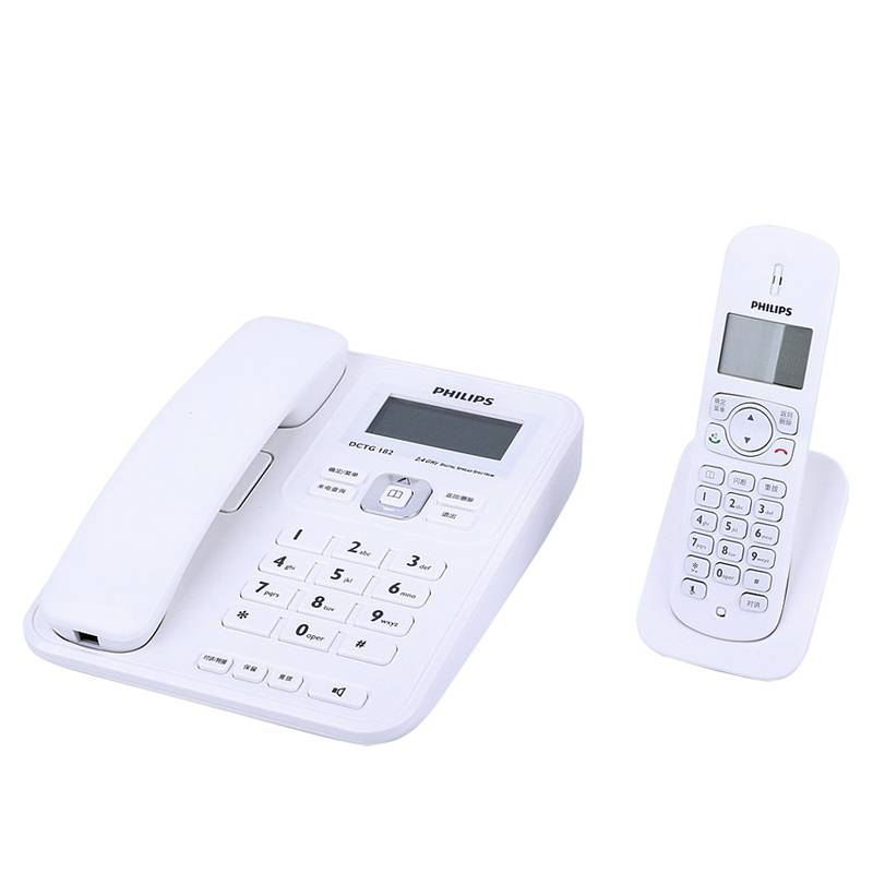 飞利浦 DCTG182 白 电话机（一拖二）