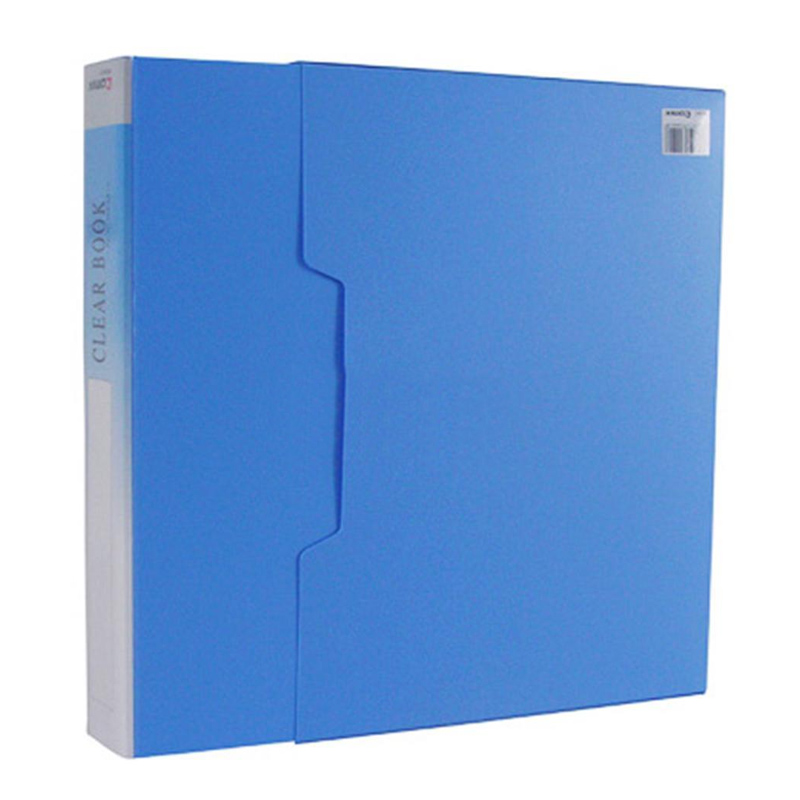 齐心 NF80AK-1 A4 80页 蓝色 无衬纸标准资料册