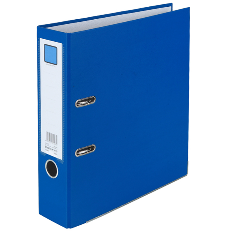 齐心 A206N 3寸 蓝色 标准型半包胶文件夹