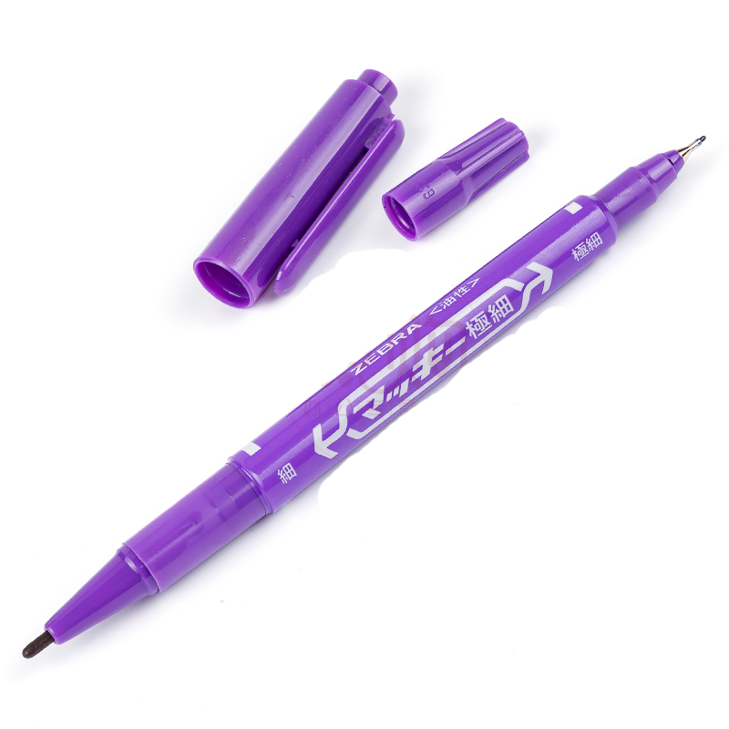 斑马 MO-120 紫色 小号双头记号笔
