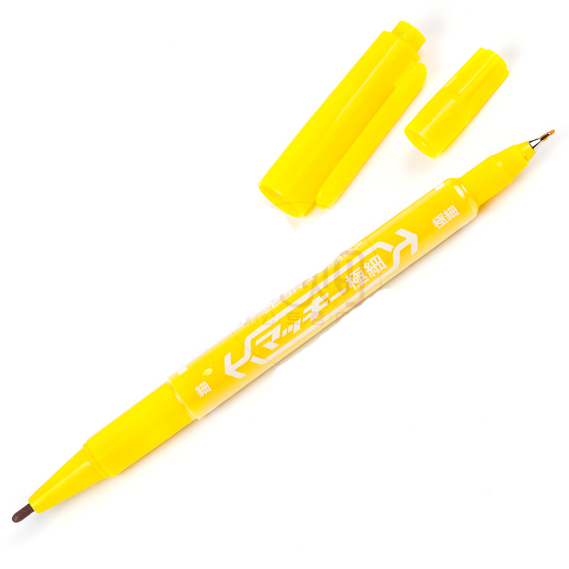 斑马 MO-120 黄色 小号双头记号笔